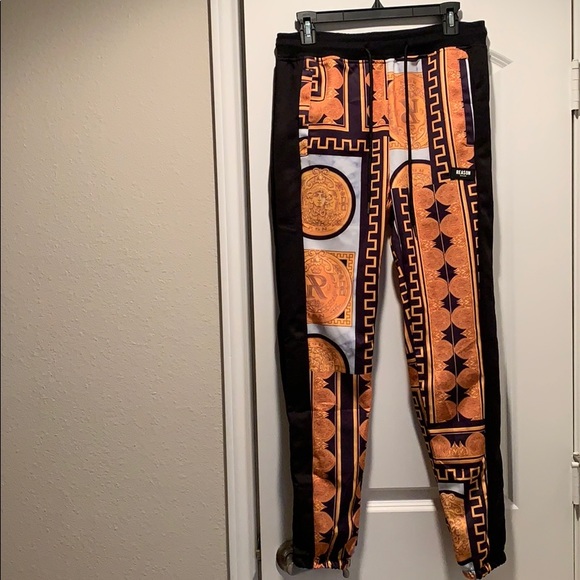 Reason Other - Reason Black & Gold Joggers Track Pants